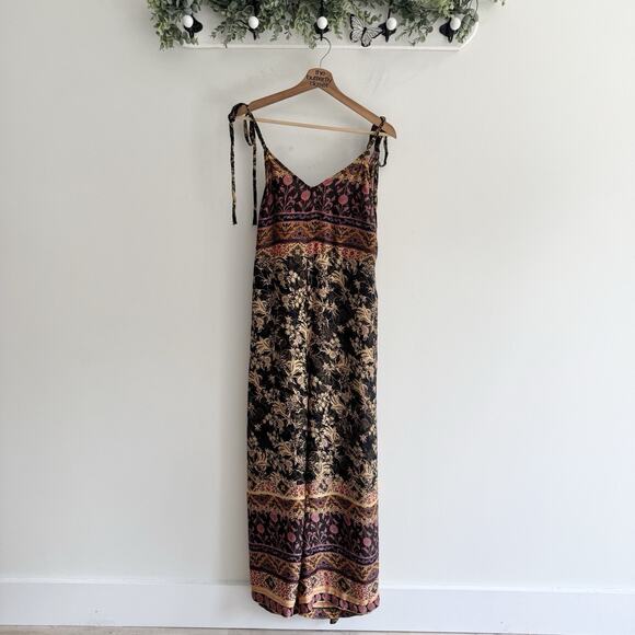 Free People Leona Jumpsuit Boho Tie Straps Wide Leg XS - Picture 5 of 5